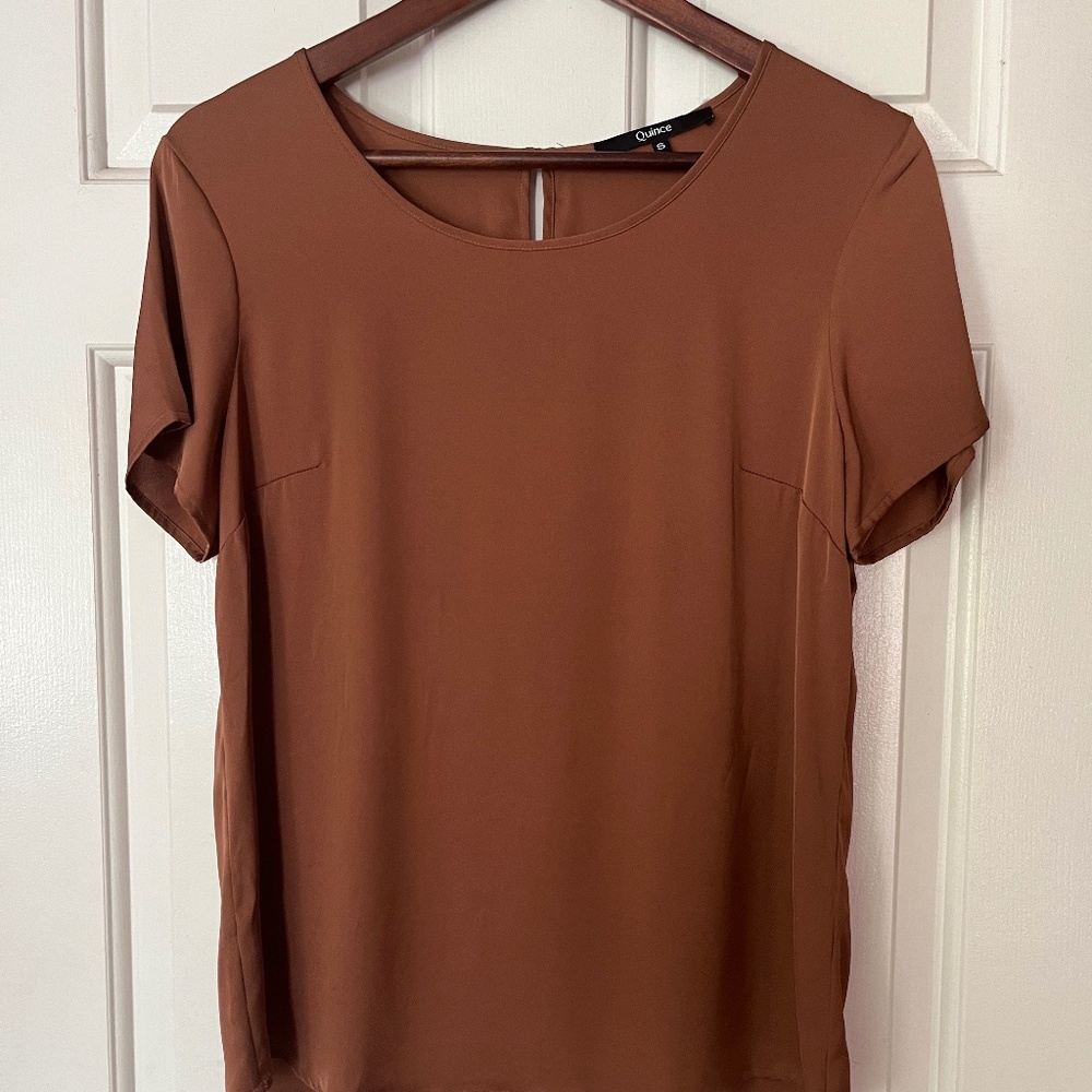 Quince Copper Silk T-shirt